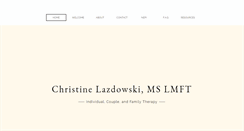 Desktop Screenshot of christinelazdowski.com